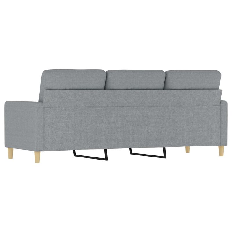 Casa si Gradina - Mobilier - Canapele si coltare - Canapele - Canapea cu 3 locuri, gri deschis, material 180CM textil - Infinity.ro