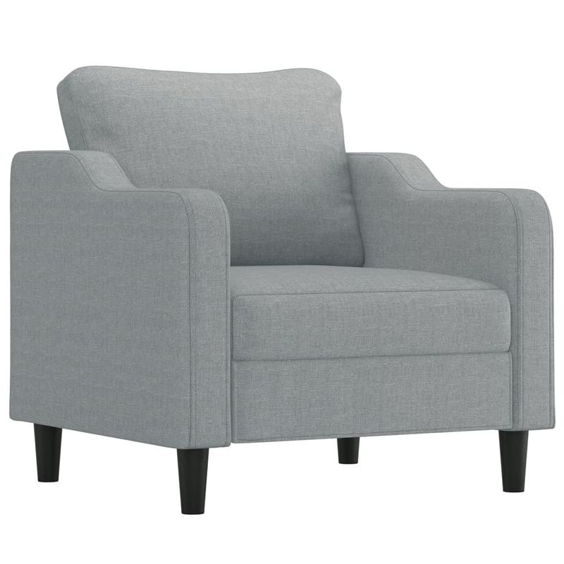 Casa si Gradina - Mobilier - Seturi de mobilier - Seturi living - Set de canapele cu perne, 3 piese, gri deschis, textil - Infinity.ro