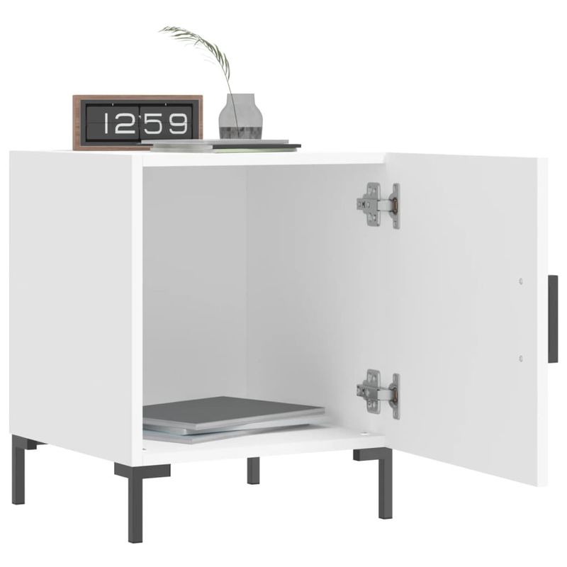 Casa si Gradina - Mobilier - Comode si corpuri - Noptiere - Noptiera, alb, 40x40x50 cm, lemn compozit - Infinity.ro