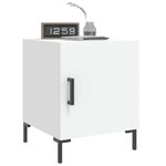 Casa si Gradina - Mobilier - Comode si corpuri - Noptiere - Noptiera, alb, 40x40x50 cm, lemn compozit - Infinity.ro