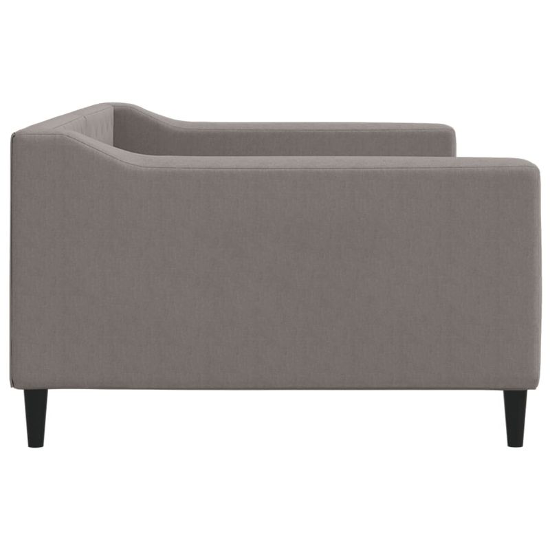 Casa si Gradina - Mobilier - Paturi si accesorii - Paturi - Cadru de pat, gri taupe, 100 x 200 cm, material textil - Infinity.ro