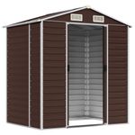 Casa si Gradina - Gradina si terasa - Casute de gradina - Sopron de gradina, maro, 191x130x198 cm, otel galvanizat - Infinity.ro