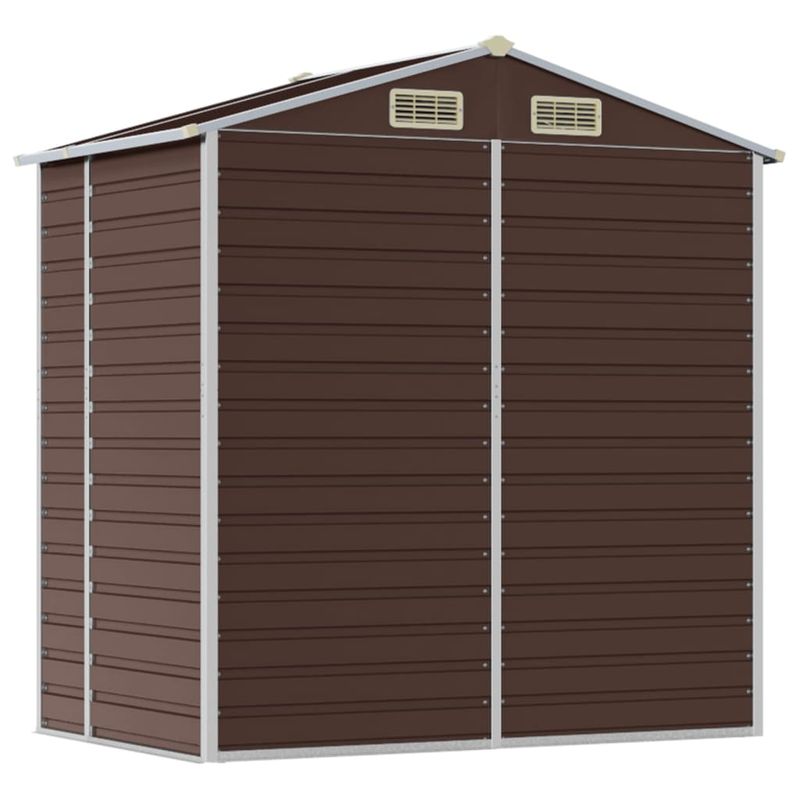 Casa si Gradina - Gradina si terasa - Casute de gradina - Sopron de gradina, maro, 191x130x198 cm, otel galvanizat - Infinity.ro