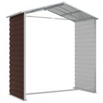 Casa si Gradina - Gradina si terasa - Casute de gradina - Sopron de gradina, maro, 191x130x198 cm, otel galvanizat - Infinity.ro