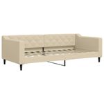 Casa si Gradina - Mobilier - Paturi si accesorii - Paturi - Pat de zi cu extensie si sertare, crem, 90x200 cm, textil - Infinity.ro