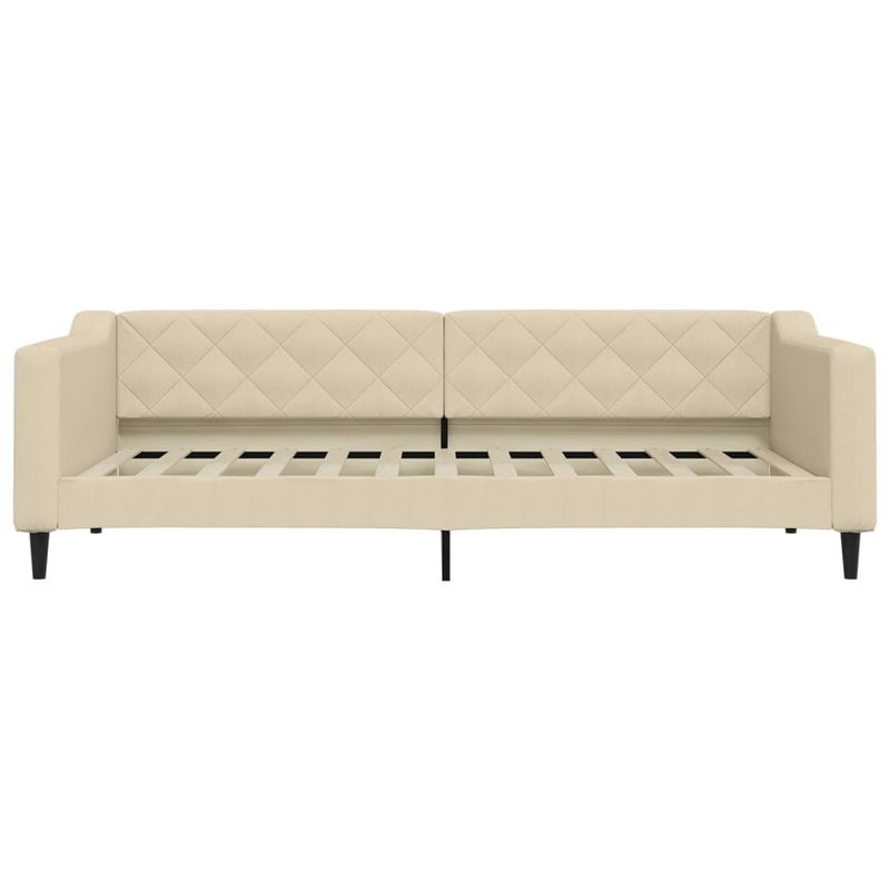 Casa si Gradina - Mobilier - Paturi si accesorii - Paturi - Pat de zi cu extensie si sertare, crem, 90x200 cm, textil - Infinity.ro