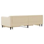 Casa si Gradina - Mobilier - Paturi si accesorii - Paturi - Pat de zi cu extensie si sertare, crem, 90x200 cm, textil - Infinity.ro