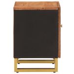 Casa si Gradina - Mobilier - Comode si corpuri - Noptiere - Noptiera, maro si negru, lemn masiv de mango - Infinity.ro