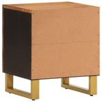 Casa si Gradina - Mobilier - Comode si corpuri - Noptiere - Noptiera, maro si negru, lemn masiv de mango - Infinity.ro