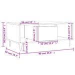 Casa si Gradina - Mobilier - Mese si birouri - Masute de cafea - Masuta de cafea, alb, 90x50x36,5 cm, lemn prelucrat - Infinity.ro
