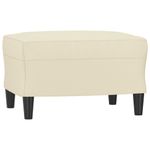 Casa si Gradina - Mobilier - Seturi de mobilier - Seturi living - Set de canapele cu perne, 3 piese, crem, piele ecologica - Infinity.ro