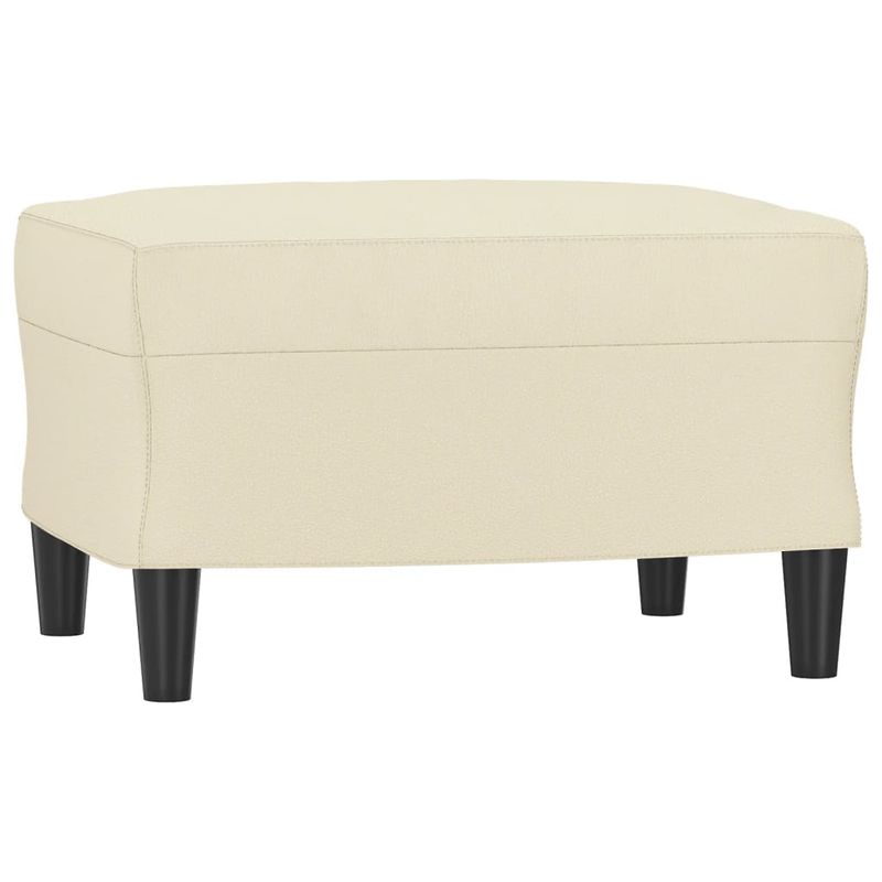 Casa si Gradina - Mobilier - Seturi de mobilier - Seturi living - Set de canapele cu perne, 3 piese, crem, piele ecologica - Infinity.ro