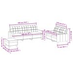 Casa si Gradina - Mobilier - Seturi de mobilier - Seturi living - Set de canapele cu perne, 3 piese, crem, piele ecologica - Infinity.ro