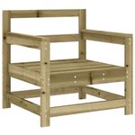 Casa si Gradina - Gradina si terasa - Mobilier exterior - Canapele si fotolii gradina - fotoliu de gradina cu perne, 2 buc., lemn de pin tratat - Infinity.ro