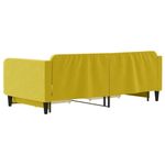 Casa si Gradina - Mobilier - Paturi si accesorii - Paturi - Pat de zi cu extensie si sertare, galben, 100x200 cm, catifea - Infinity.ro