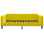 Casa si Gradina - Mobilier - Paturi si accesorii - Paturi - Pat de zi cu extensie si sertare, galben, 100x200 cm, catifea - Infinity.ro