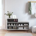Casa si Gradina - Mobilier - Organizare si depozitare - Organizator incaltaminte - Pantofar, gri beton, 102x36x60 cm, lemn prelucrat - Infinity.ro