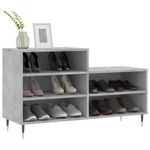 Casa si Gradina - Mobilier - Organizare si depozitare - Organizator incaltaminte - Pantofar, gri beton, 102x36x60 cm, lemn prelucrat - Infinity.ro