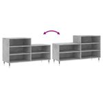 Casa si Gradina - Mobilier - Organizare si depozitare - Organizator incaltaminte - Pantofar, gri beton, 102x36x60 cm, lemn prelucrat - Infinity.ro