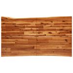 Casa si Gradina - Mobilier - Seturi de mobilier - Seturi mese si scaune - Set de masa din 3 piese, margini naturale, lemn masiv de acacia, lungime 140 cm - Infinity.ro