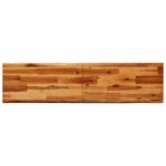 Casa si Gradina - Mobilier - Seturi de mobilier - Seturi mese si scaune - Set de masa din 3 piese, margini naturale, lemn masiv de acacia, lungime 140 cm - Infinity.ro