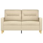 Casa si Gradina - Mobilier - Canapele si coltare - Canapele - Canapea cu 2 locuri, crem, 120 cm, material textil - Infinity.ro