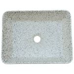 Casa si Gradina - Sanitare - Lavoar baie si accesorii - Lavoare si piedestale - Lavoar de blat gri/albastru 46x35,5x13 cm, ceramica, dreptunghi - Infinity.ro
