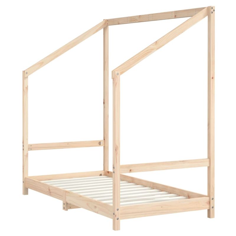 Casa si Gradina - Mobilier - Mobilier copii - Patuturi copii - Cadru de pat pentru copii, 2x(80x160) cm, lemn masiv de pin, natural - Infinity.ro