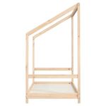 Casa si Gradina - Mobilier - Mobilier copii - Patuturi copii - Cadru de pat pentru copii, 2x(80x160) cm, lemn masiv de pin, natural - Infinity.ro