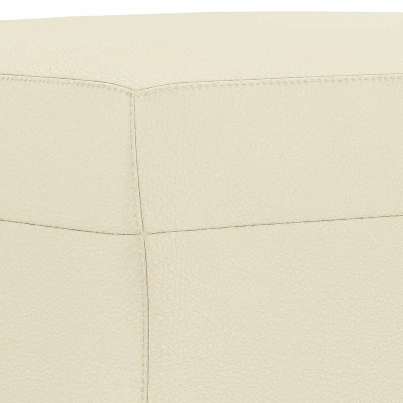 Casa si Gradina - Mobilier - Seturi de mobilier - Seturi living - Set de canapele cu perne, 4 piese, crem, piele ecologica - Infinity.ro