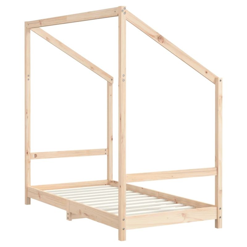 Casa si Gradina - Mobilier - Mobilier copii - Patuturi copii - Cadru de pat pentru copii, 2x(80x160) cm, lemn masiv de pin, natural - Infinity.ro