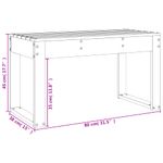 Casa si Gradina - Gradina si terasa - Mobilier exterior - Bancute de gradina - Banca de gradina, 80x38x45 cm, lemn masiv Douglas - Infinity.ro