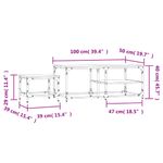 Casa si Gradina - Mobilier - Mese si birouri - Masute de cafea - Mese suprapuse de cafea, 2 buc, stejar sonoma, lemn prelucrat - Infinity.ro