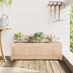 Casa si Gradina - Gradinarit si plante - Plante si ghivece - Ghivece si suporturi - Jardiniera de gradina, 90x31x31 cm, lemn masiv de pin - Infinity.ro