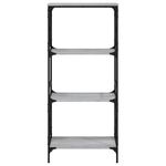 Casa si Gradina - Mobilier - Biblioteci si rafturi - Biblioteci - Biblioteca cu 4 niveluri gri sonoma 59x35x132 cm lemn prelucrat - Infinity.ro