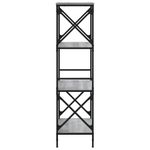 Casa si Gradina - Mobilier - Biblioteci si rafturi - Biblioteci - Biblioteca cu 4 niveluri gri sonoma 59x35x132 cm lemn prelucrat - Infinity.ro