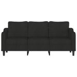 Casa si Gradina - Mobilier - Canapele si coltare - Canapele - Canapea cu 3 locuri, negru, 180 cm, material textil - Infinity.ro