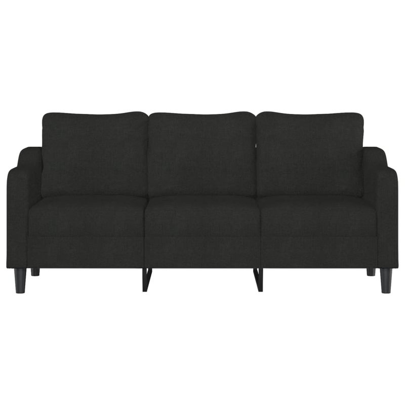 Casa si Gradina - Mobilier - Canapele si coltare - Canapele - Canapea cu 3 locuri, negru, 180 cm, material textil - Infinity.ro