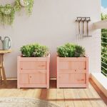 Casa si Gradina - Gradinarit si plante - Plante si ghivece - Ghivece si suporturi - Jardiniere de gradina, 2 buc., lemn masiv douglas - Infinity.ro