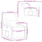 Casa si Gradina - Mobilier - Scaune si fotolii - Fotolii - Fotoliu rabatabil, gri deschis, catifea - Infinity.ro