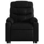 Casa si Gradina - Mobilier - Scaune si fotolii - Fotolii - Fotoliu rabatabil electric cu ridicare, negru, piele ecologica - Infinity.ro