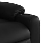 Casa si Gradina - Mobilier - Scaune si fotolii - Fotolii - Fotoliu rabatabil electric cu ridicare, negru, piele ecologica - Infinity.ro