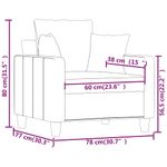 Casa si Gradina - Mobilier - Scaune si fotolii - Fotolii - Fotoliu canapea, rosu vin, 60 cm, material textil - Infinity.ro