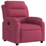 Casa si Gradina - Mobilier - Scaune si fotolii - Fotolii - Fotoliu rabatabil, rosu vin, catifea - Infinity.ro