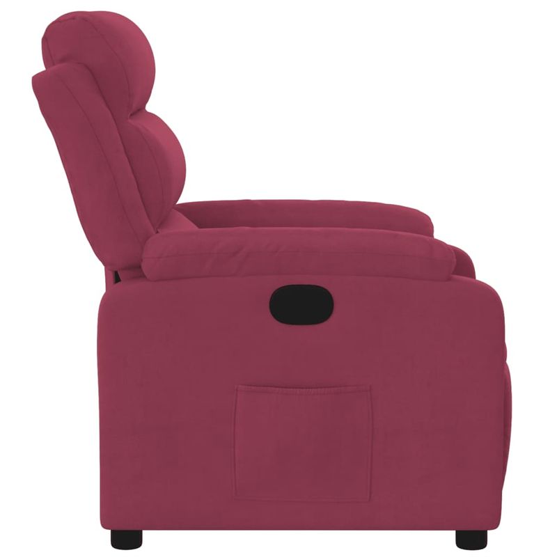 Casa si Gradina - Mobilier - Scaune si fotolii - Fotolii - Fotoliu rabatabil, rosu vin, catifea - Infinity.ro
