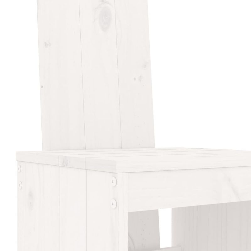 Casa si Gradina - Gradina si terasa - Mobilier exterior - Seturi mobila gradina - Set de bar pentru gradina, 5 piese, alb, lemn masiv de pin - Infinity.ro