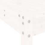 Casa si Gradina - Gradina si terasa - Mobilier exterior - Seturi mobila gradina - Set de bar pentru gradina, 5 piese, alb, lemn masiv de pin - Infinity.ro