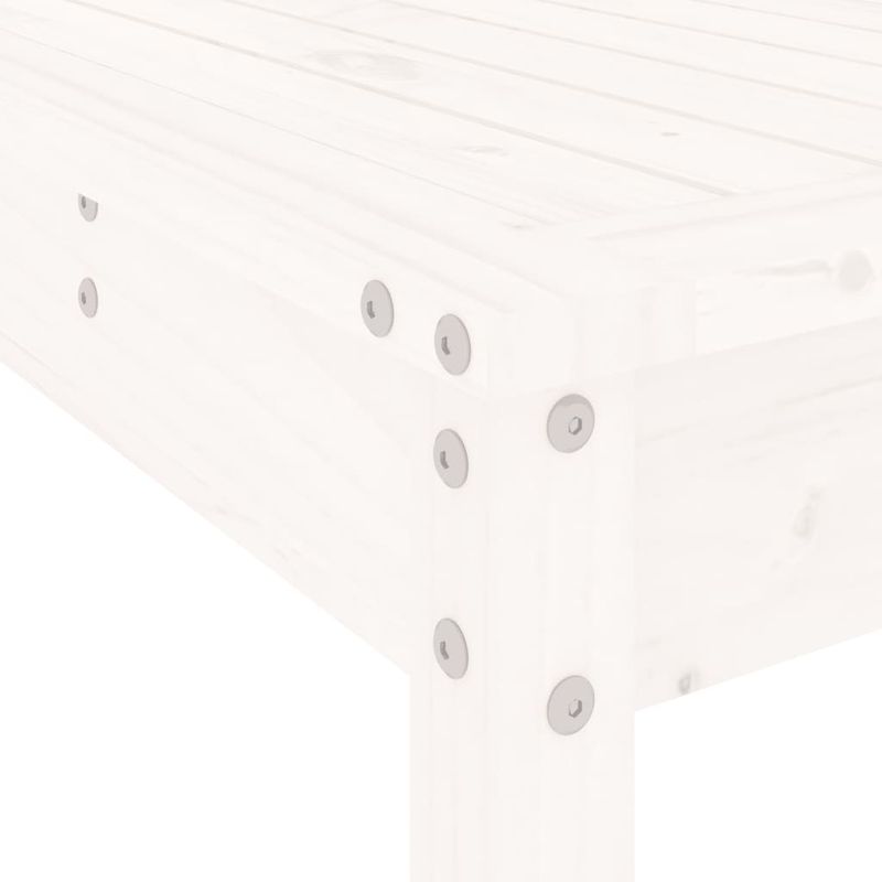 Casa si Gradina - Gradina si terasa - Mobilier exterior - Seturi mobila gradina - Set de bar pentru gradina, 5 piese, alb, lemn masiv de pin - Infinity.ro