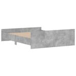 Casa si Gradina - Mobilier - Paturi si accesorii - Paturi - Cadru de pat cu tablie la cap/picioare, gri beton, 150x200 cm - Infinity.ro