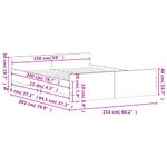 Casa si Gradina - Mobilier - Paturi si accesorii - Paturi - Cadru de pat cu tablie la cap/picioare, gri beton, 150x200 cm - Infinity.ro